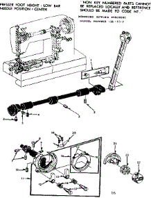 Shuttle Assembly parts for Kenmore Mechanical Sewing Machine 158.13512 (15813512, 158 13512) from AppliancePartsPros.com
