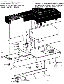 Shuttle Cover And Unit Base parts for Kenmore Mechanical Sewing Machine 158.13512 (15813512, 158 13512) from AppliancePartsPros.com