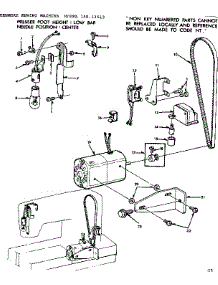 Motor Assembly parts for Kenmore Mechanical Sewing Machine 158.13513 (15813513, 158 13513) from AppliancePartsPros.com