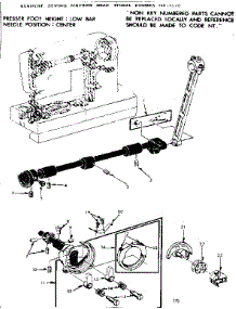 Shuttle Assembly parts for Kenmore Mechanical Sewing Machine 158.13520 (15813520, 158 13520) from AppliancePartsPros.com