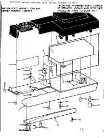 Shuttle Cover And Unit Base parts for Kenmore Mechanical Sewing Machine 158.13520 (15813520, 158 13520) from AppliancePartsPros.com