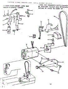 Motor Assembly parts for Kenmore Mechanical Sewing Machine 158.13520 (15813520, 158 13520) from AppliancePartsPros.com