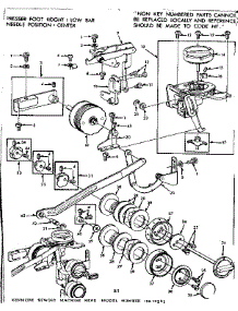 Geared Cam Assembly parts for Kenmore Sewing Machine 158.13521 (15813521, 158 13521) from AppliancePartsPros.com