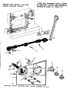Shuttle Assembly parts for Kenmore Sewing Machine 158.13521 (15813521, 158 13521) from AppliancePartsPros.com
