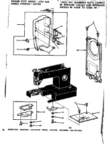 Needle Plate parts for Kenmore Sewing Machine 158.1355080 (1581355080, 158 1355080) from AppliancePartsPros.com