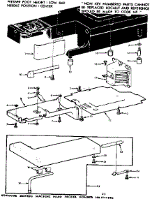 Shuttle Cover And Unit Base parts for Kenmore Sewing Machine 158.1355080 (1581355080, 158 1355080) from AppliancePartsPros.com
