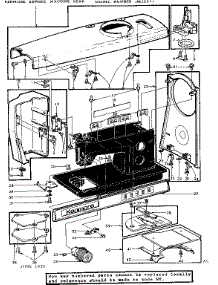 Base Assembly parts for Kenmore Mechanical Sewing Machine 158.13570 (15813570, 158 13570) from AppliancePartsPros.com