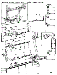 Feed Regulator Assembly parts for Kenmore Mechanical Sewing Machine 158.13570 (15813570, 158 13570) from AppliancePartsPros.com