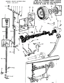 Presser Bar Assembly parts for Kenmore Mechanical Sewing Machine 158.13571 (15813571, 158 13571) from AppliancePartsPros.com