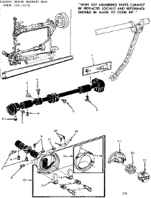 Shuttle Assembly parts for Kenmore Mechanical Sewing Machine 158.13571 (15813571, 158 13571) from AppliancePartsPros.com
