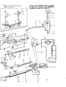 Feed Regulator Assembly parts for Kenmore Mechanical Sewing Machine 158.13571 (15813571, 158 13571) from AppliancePartsPros.com
