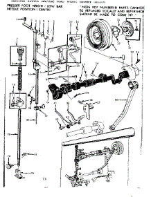 Presser Bar Assembly parts for Kenmore Sewing Machine 158.13572 (15813572, 158 13572) from AppliancePartsPros.com