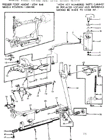 Feed Regulator Assembly parts for Kenmore Sewing Machine 158.13572 (15813572, 158 13572) from AppliancePartsPros.com