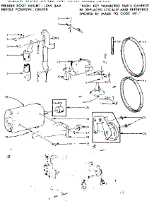Motor Assembly parts for Kenmore Sewing Machine 158.13572 (15813572, 158 13572) from AppliancePartsPros.com