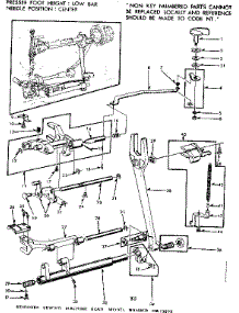 Feed Regulator Assembly parts for Kenmore Sewing Machine 158.13573 (15813573, 158 13573) from AppliancePartsPros.com