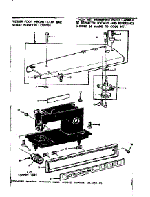 Base Assembly parts for Kenmore Sewing Machine 158.1358180 (1581358180, 158 1358180) from AppliancePartsPros.com