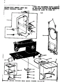 Needle Plate parts for Kenmore Sewing Machine 158.1358180 (1581358180, 158 1358180) from AppliancePartsPros.com