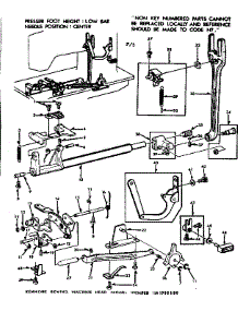 Feed Regulator Assembly parts for Kenmore Sewing Machine 158.1358180 (1581358180, 158 1358180) from AppliancePartsPros.com