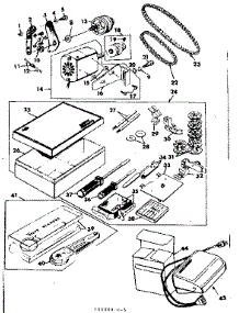 Motor And Attachment Parts parts for Kenmore Mechanical Sewing Machine 158.14100 (15814100, 158 14100) from AppliancePartsPros.com