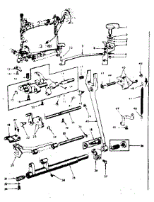Feed Regulator Assembly parts for Kenmore Mechanical Sewing Machine 158.14300 (15814300, 158 14300) from AppliancePartsPros.com