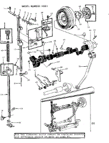 Presser Bar Assembly parts for Kenmore Mechanical Sewing Machine 158.14301 (15814301, 158 14301) from AppliancePartsPros.com