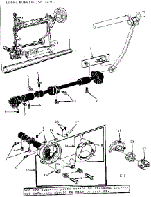 Shuttle Assembly parts for Kenmore Mechanical Sewing Machine 158.14301 (15814301, 158 14301) from AppliancePartsPros.com