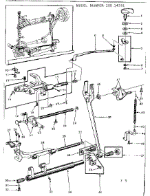 Feed Regulator Assembly parts for Kenmore Mechanical Sewing Machine 158.14301 (15814301, 158 14301) from AppliancePartsPros.com