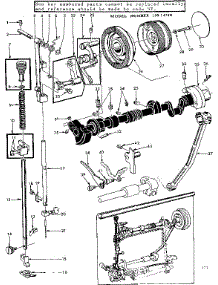 Presser Bar Assembly parts for Kenmore Mechanical Sewing Machine 158.14310 (15814310, 158 14310) from AppliancePartsPros.com