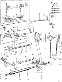 Feed Regulator Assembly parts for Kenmore Mechanical Sewing Machine 158.14310 (15814310, 158 14310) from AppliancePartsPros.com