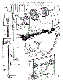 Presser Bar Assembly parts for Kenmore Mechanical Sewing Machine 158.14311 (15814311, 158 14311) from AppliancePartsPros.com