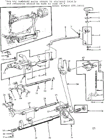 Feed Regulator Assembly parts for Kenmore Mechanical Sewing Machine 158.14311 (15814311, 158 14311) from AppliancePartsPros.com