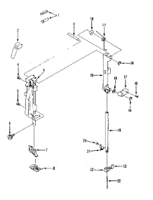 Presser Bar Assembly parts for Kenmore Mechanical Sewing Machine 158.1440180 (1581440180, 158 1440180) from AppliancePartsPros.com
