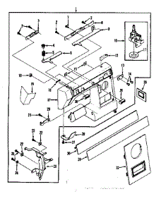 Base Assembly parts for Kenmore Mechanical Sewing Machine 158.1450180 (1581450180, 158 1450180) from AppliancePartsPros.com
