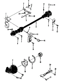 Shuttle Assembly parts for Kenmore Mechanical Sewing Machine 158.1450180 (1581450180, 158 1450180) from AppliancePartsPros.com