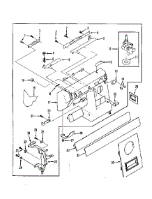 Base Assembly parts for Kenmore Sewing Machine 158.1450181 (1581450181, 158 1450181) from AppliancePartsPros.com
