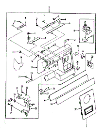Base Assembly parts for Kenmore Mechanical Sewing Machine 158.1450280 (1581450280, 158 1450280) from AppliancePartsPros.com