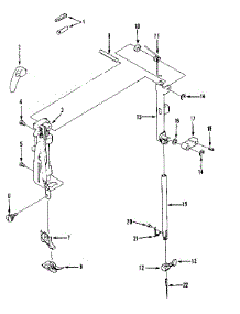Presser Bar Assembly parts for Kenmore Mechanical Sewing Machine 158.1450280 (1581450280, 158 1450280) from AppliancePartsPros.com