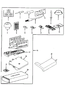 Attachment Parts parts for Kenmore Mechanical Sewing Machine 158.1450280 (1581450280, 158 1450280) from AppliancePartsPros.com