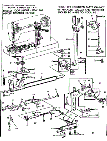 Feed Regulator Assembly parts for Kenmore Sewing Machine 158.14510 (15814510, 158 14510) from AppliancePartsPros.com