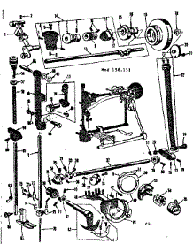 Shuttle Assembly parts for Kenmore Mechanical Sewing Machine 158151 from AppliancePartsPros.com