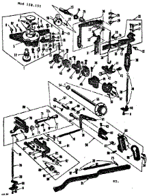 Geared Cam Assembly parts for Kenmore Mechanical Sewing Machine 158151 from AppliancePartsPros.com