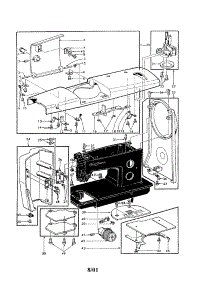 Arm Cover parts for Kenmore Mechanical Sewing Machine 158.15150 (15815150, 158 15150) from AppliancePartsPros.com