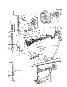 Handwheel parts for Kenmore Mechanical Sewing Machine 158.15150 (15815150, 158 15150) from AppliancePartsPros.com