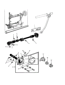 Shuttle Race Complete parts for Kenmore Mechanical Sewing Machine 158.15150 (15815150, 158 15150) from AppliancePartsPros.com