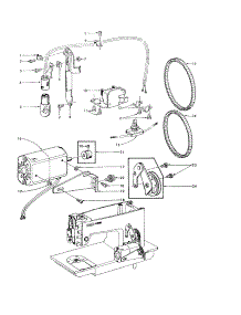Motor parts for Kenmore Mechanical Sewing Machine 158.15150 (15815150, 158 15150) from AppliancePartsPros.com