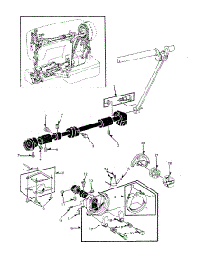 Shuttle Race Complete parts for Kenmore Mechanical Sewing Machine 158.15250 (15815250, 158 15250) from AppliancePartsPros.com
