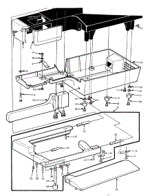 Sewing Machine Base parts for Kenmore Mechanical Sewing Machine 158.15250 (15815250, 158 15250) from AppliancePartsPros.com