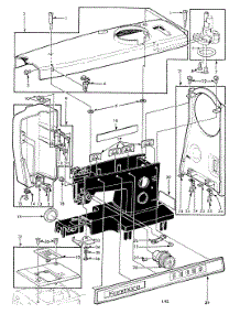 Arm Cover parts for Kenmore Mechanical Sewing Machine 158.15251 (15815251, 158 15251) from AppliancePartsPros.com