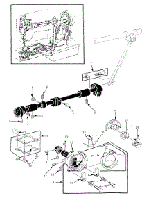 Shuttle Assy parts for Kenmore Mechanical Sewing Machine 158.15251 (15815251, 158 15251) from AppliancePartsPros.com
