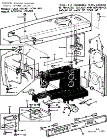 Base Assembly parts for Kenmore Sewing Machine 158.15511 (15815511, 158 15511) from AppliancePartsPros.com